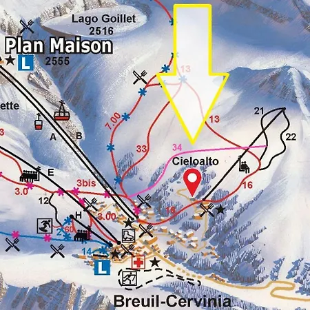 La Stella Alpina Cervinia Vda Vacanze In Vetta Cir 0250 Διαμέρισμα *